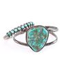 Image 2 : Lot of 2 Turquoise Navajo Cuff Bracelets