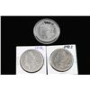 Image 1 : Lot of 3 Morgan Silver Dollars