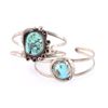 Image 2 : Lot of 2 Turquoise Navajo Cuff Bracelets