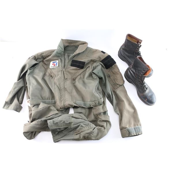 Boondocker Boots & Nomex Flight Suit