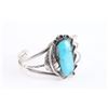 Image 2 : Navajo Turquoise Cuff Bracelet