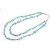 Image 2 : 2-Strand Turquoise and Sterling Beaded Necklace