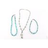 Image 1 : Lot of 3 Turquoise Navajo Beaded Necklaces