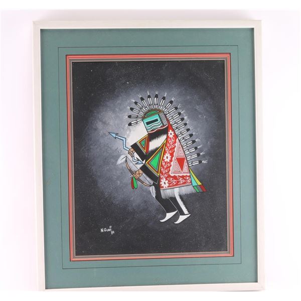 Hopi Kachina Acrylic on Paper.