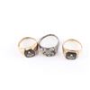 Image 3 : Lot of 3 Masonic Rings