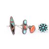 Image 3 : Lot of 7 Navajo Rings