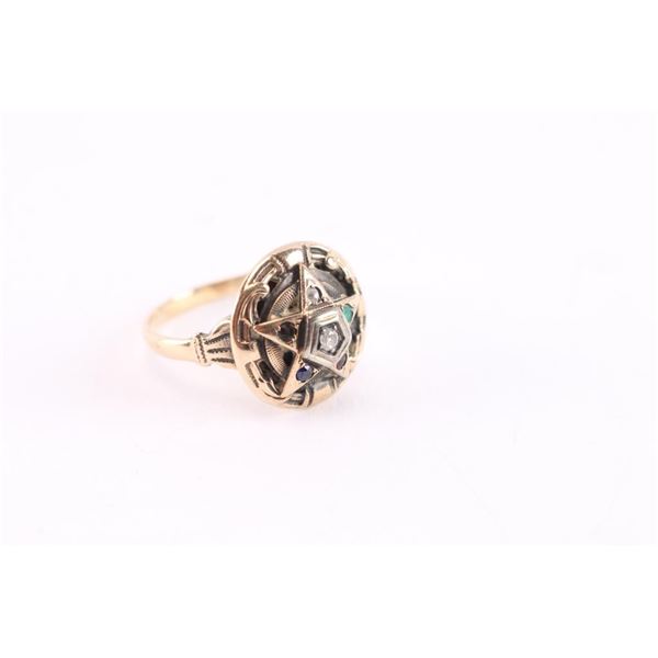 Lady's Masonic Ring Set