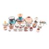 Image 1 : A Collection of 18 Miniature Indian Pots