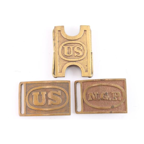 Lot of "Indian Wars" U.S. Belt Plates.