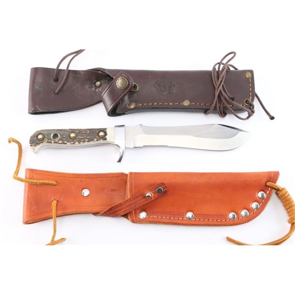 Puma White Hunter Knife w/ Sheath