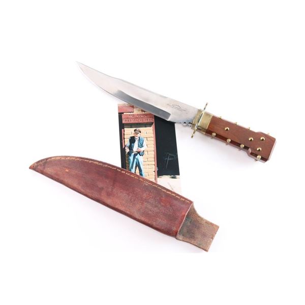 Brass Studded Gripped Bowie Knife
