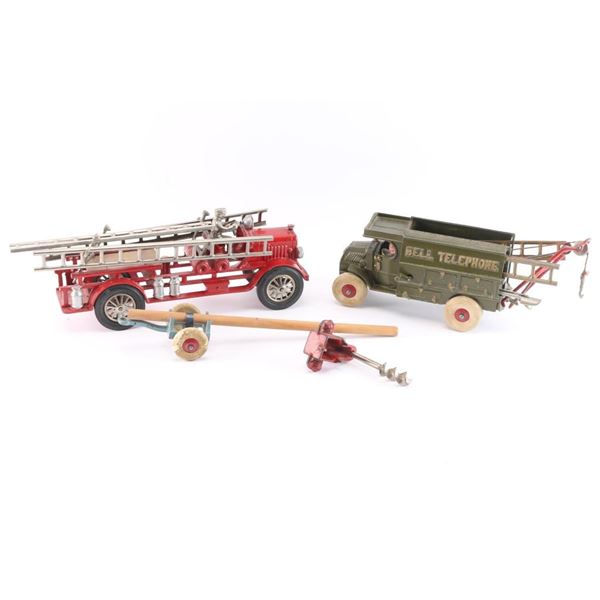 1930's Hubley Vintage Cast Iron Toys