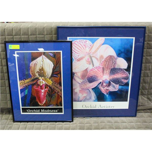 2 ORCHIDS FRAMED PRINTS