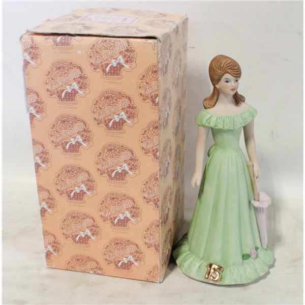 ENESCO BIRTHDAY GIRL FIGURINE AGE 15