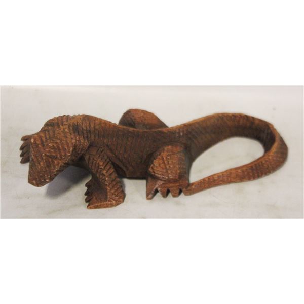 HAND CARVED KOMODO DRAGON