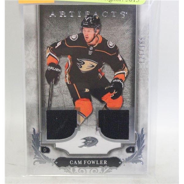 2018-19 UD CAM FOWLER DOUBLE JERSEY CARD