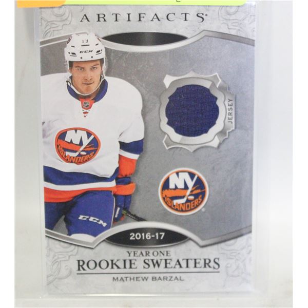 2016-17 UD ROOKIE SWEATER MATHEW BARZAL