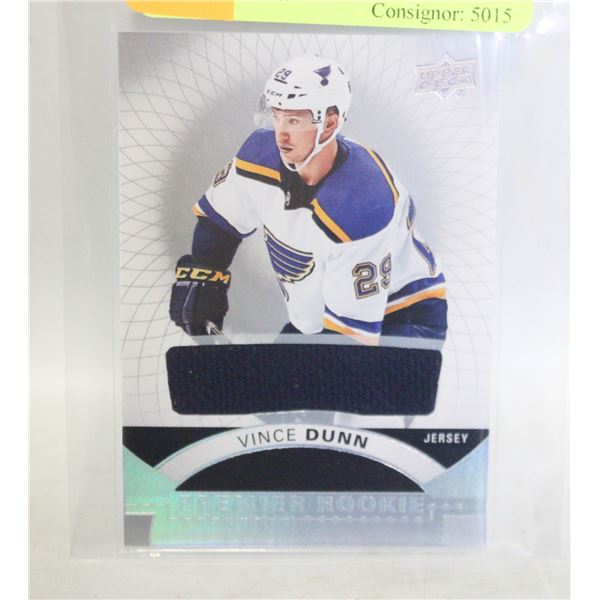 2017-18 UD JERSEY PATCH ROOKIE VINCE DUNN
