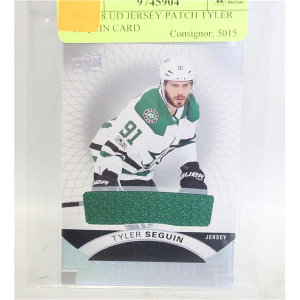 2017-18 UD JERSEY PATCH TYLER SEQUIN CARD