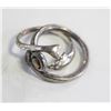 Image 1 : ESTATE 925 SILVER RINGS 6.4 GRAMS TOTAL WEIGHT