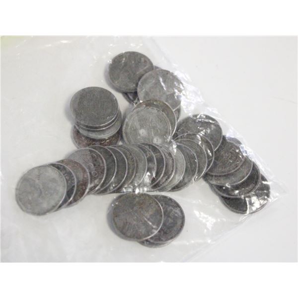 VARIOUS LOT OF OLD USA STEELE PENNIES IN BAG