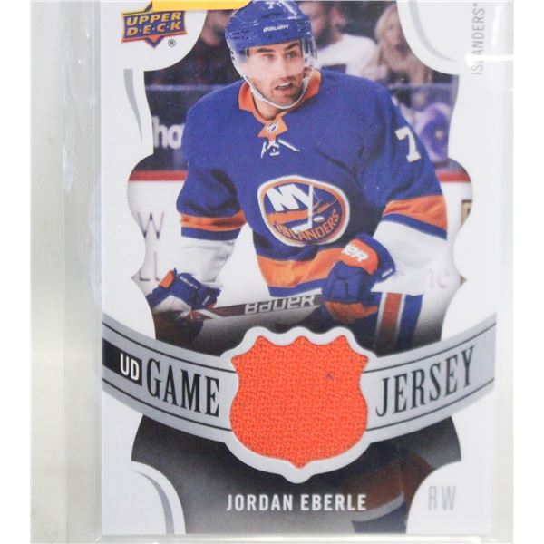 2018-19 UD JORDAN EBERLE GAME JERSEY CARD