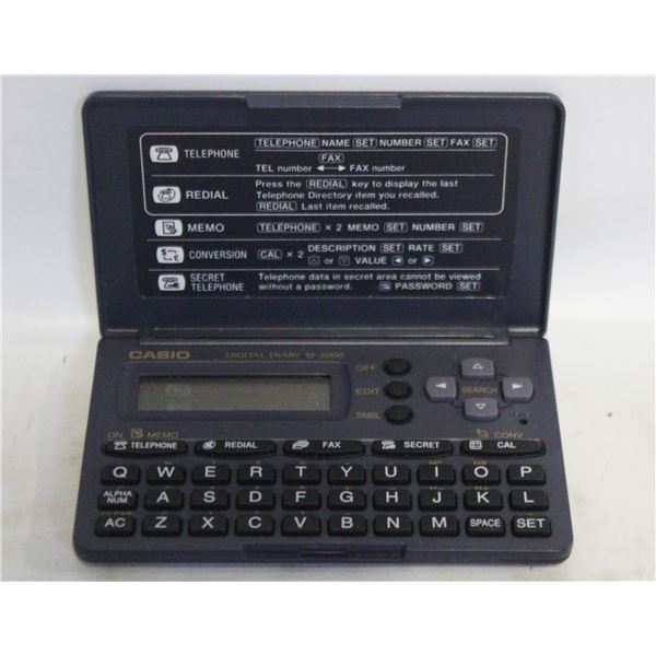VINTAGE CASIO SF-2000 DIGITAL DIARY