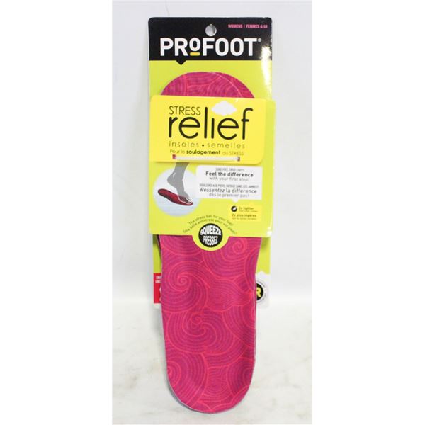 1 PAIR RELIEF STRESS INSOLE WOMEN