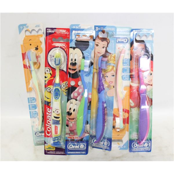 LOT OF 7 NEW ORBAL B TOOTH BRUSHES