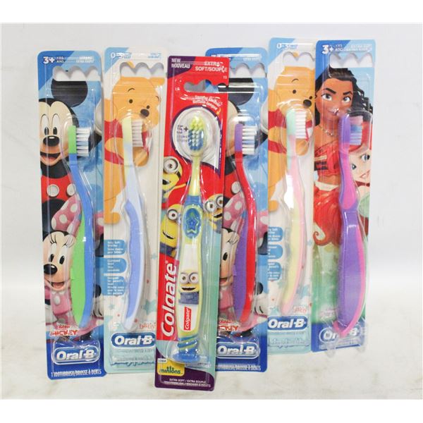 6 NEW ORAL B TOOTH BRUSHE