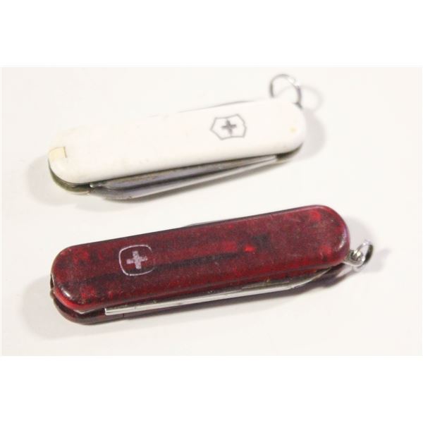 PAIR OF VINTAGE SWISS ARMY KNIVES