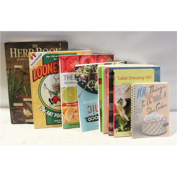 COOKBOOKS- BOX LOT ASSORTED