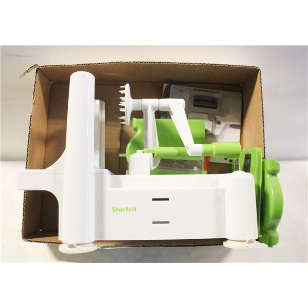 STARFRIT SPIRALIZER- SPIRAL SLICER W/BLADES