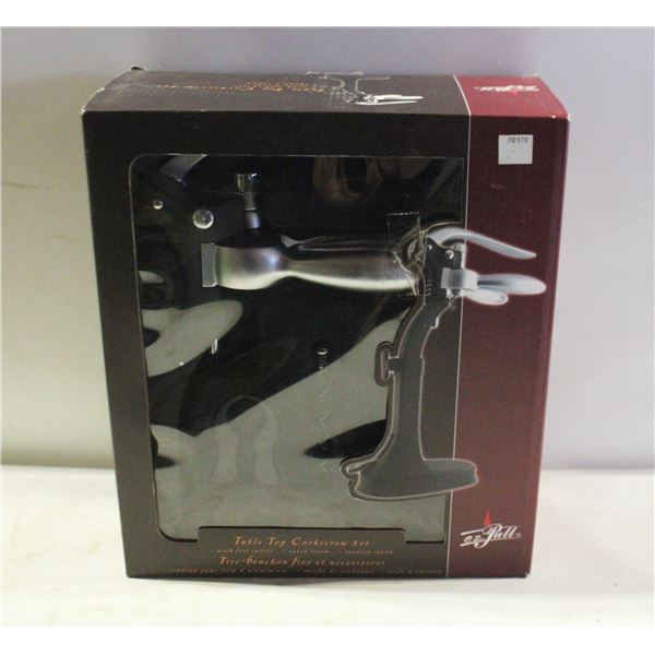 NEW TABLE TOP CORKSCREW SET
