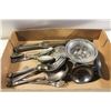 Image 1 : METALWARE SERVING PIECES ASSORTED