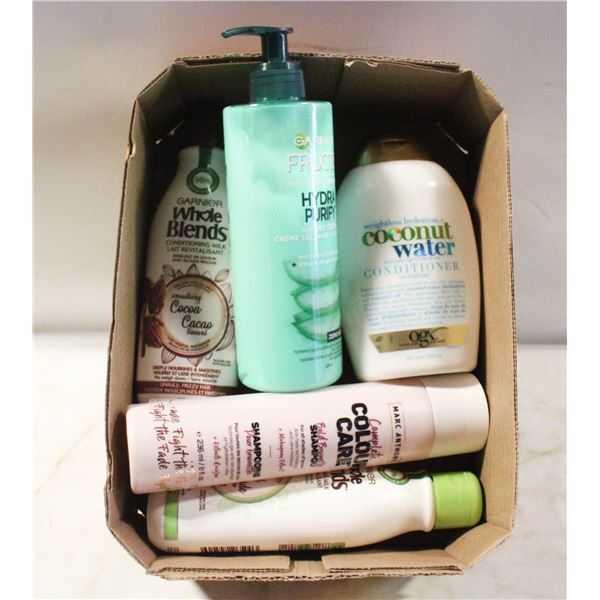 (5) ASSORTED FULL SZ SHAMPOO/CONDITIONER FRUCTIS,
