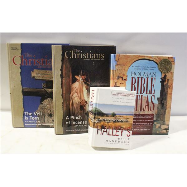 RELIGIOUS THEMED BOOKS- BOX LOT ASSORTED