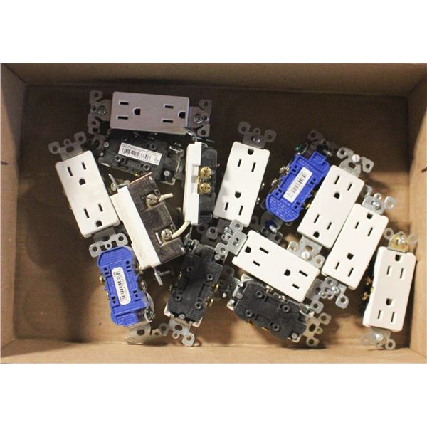 FLAT OF DECORA STYLE OUTLET SWITCHES
