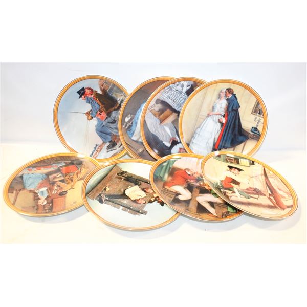 NORMAL ROCKWELL PLATE COLLECTION SET OF 8