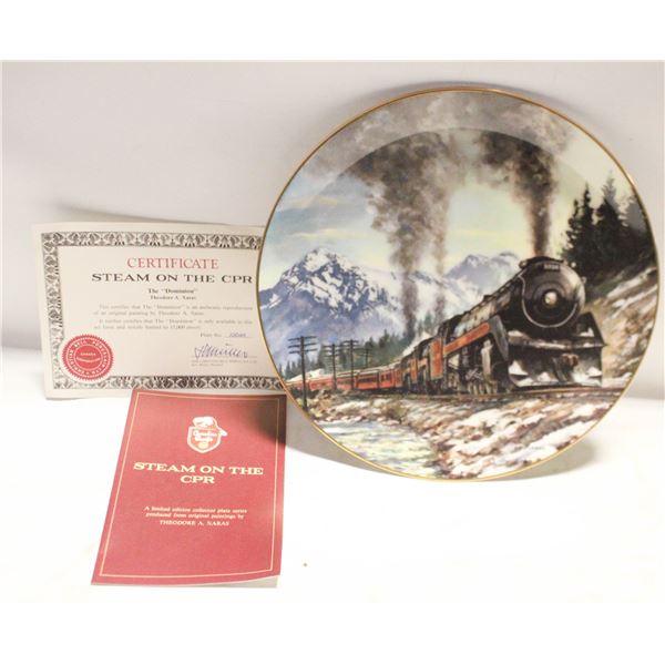 LIMITED EDITION "THE DOMINION" PLATE