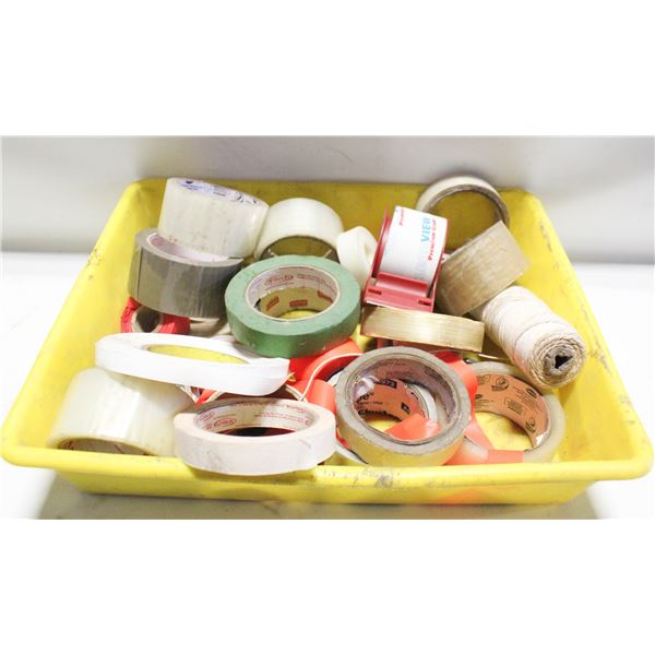 TUB OF MISC TAPE
