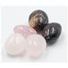 Image 1 : #16-NATURAL GARNET  & ROSE QUARTZ TUMBLETE 90G