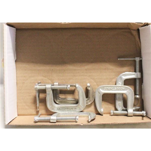 5 SMALL C CLAMPS