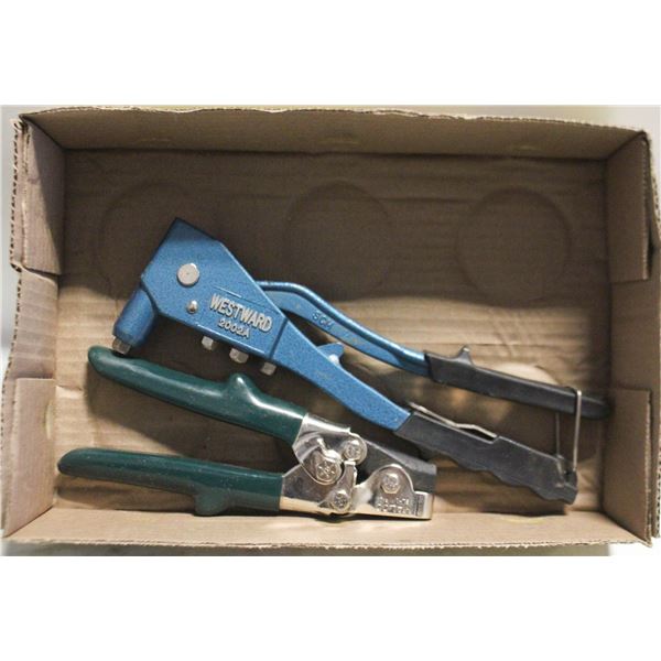 MALCO SNAP LOCK PUNCH + WESTWARD HAND RIVET TOOL