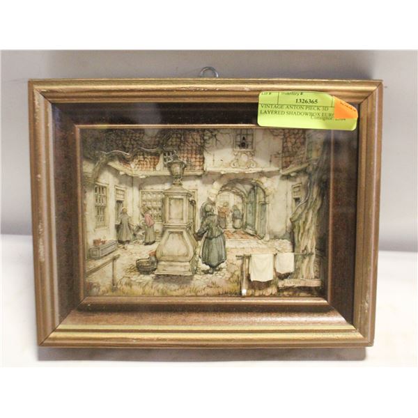 VINTAGE ANTON PIECK 3D LAYERED SHADOWBOX EUROPEAN