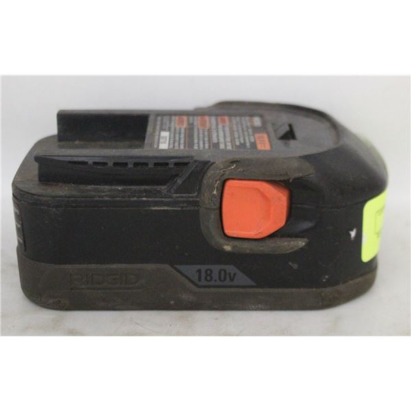 RIGID 18V BATTERY UNTESTED