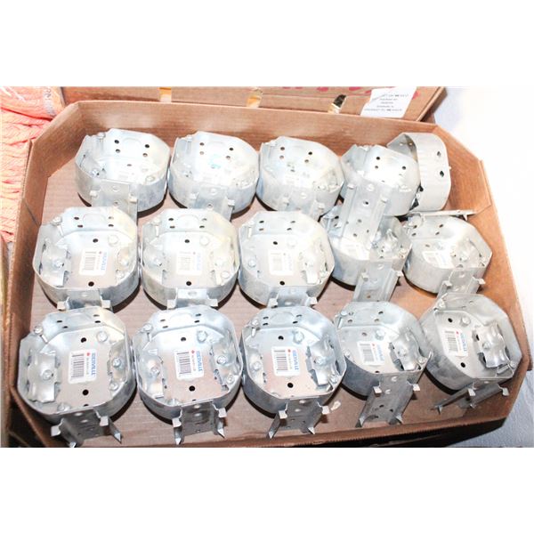 15 STEEL OCTAGONAL ELECTRICAL BOXES CEILING MOUNT