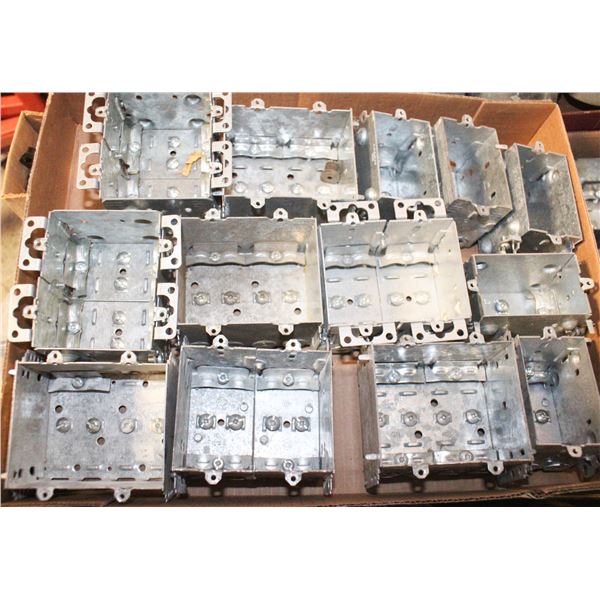 FLAT OF MISC ELECTRICAL BOXES SINGLE AND MULTI