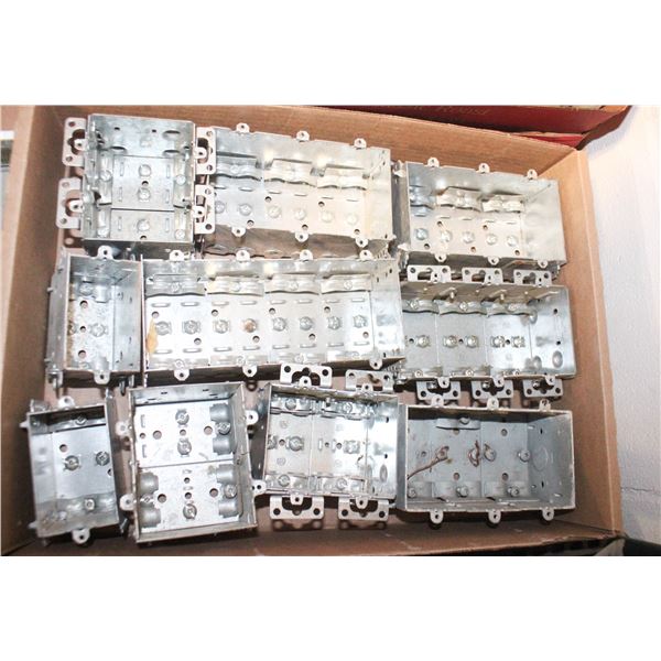FLAT OF MISC ELECTRICAL BOXES SINGLE AND MULTI