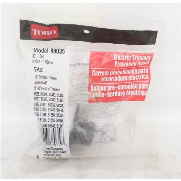 TORO ELECTRIC TRIMMER PREWOUND SPOOL